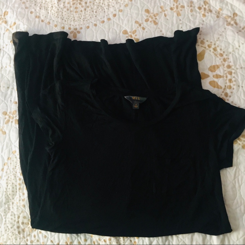 black t-shirt dress